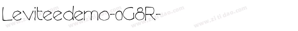 Leviteedemo-0G8R字体转换