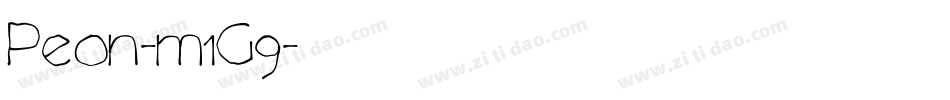 Peon-m1G9字体转换 Peon-m1G9字体转换