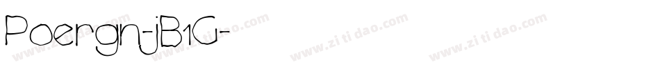 Poergn-jB1G字体转换