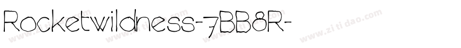 Rocketwildness-7BB8R字体转换