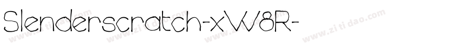 Slenderscratch-xW8R字体转换