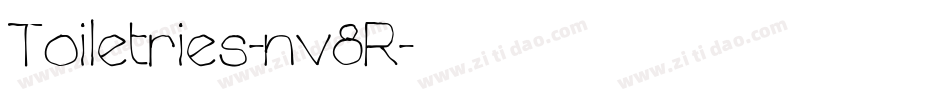Toiletries-nv8R字体转换