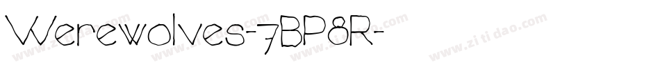 Werewolves-7BP8R字体转换