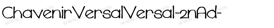 ChavenirVersalVersal-2nAd字体转换