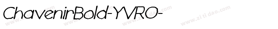 ChavenirBold-YVRO字体转换