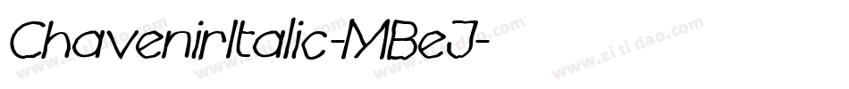 ChavenirItalic-MBeJ字体转换