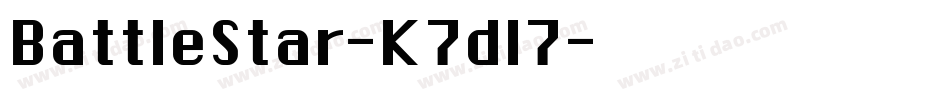 BattleStar-K7dl7字体转换