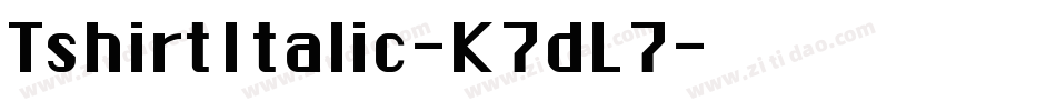 TshirtItalic-K7dL7字体转换