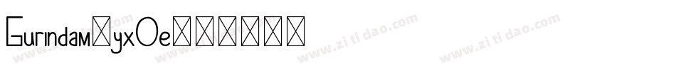 Gurindam-yxOe字体转换
