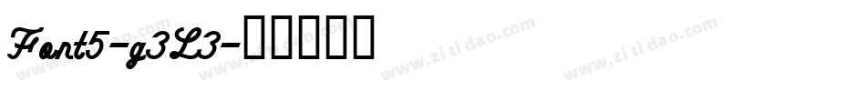 Font5-g3L3字体转换
