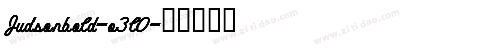 Judsonbold-o3l0字体转换