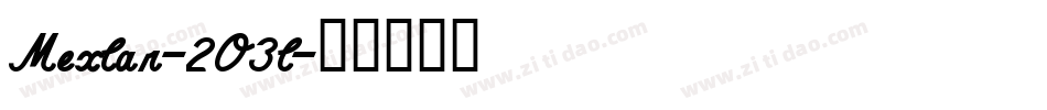 Mexlar-2O3l字体转换
