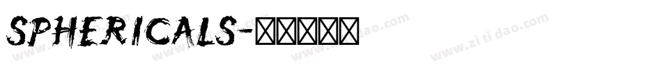 Sphericals字体转换