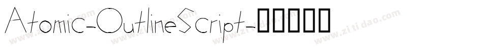 Atomic-OutlineScript字体转换