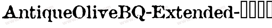 AntiqueOliveBQ-Extended字体转换