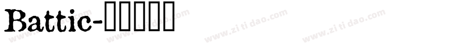 Battic字体转换