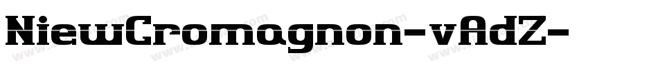 NiewCromagnon-vAdZ字体转换