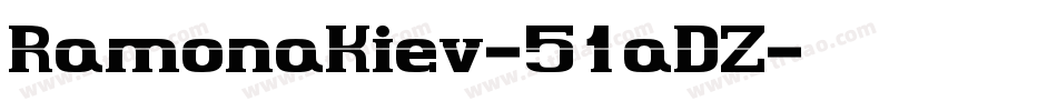 RamonaKiev-51aDZ字体转换