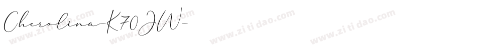 Cherolina-K70JW字体转换