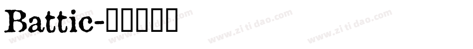 Battic字体转换