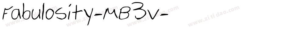 Fabulosity-MB3v字体转换