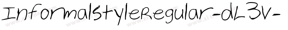 InformalStyleRegular-dL3V字体转换