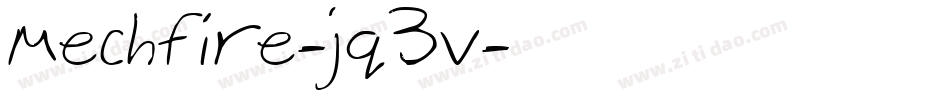 Mechfire-jq3v字体转换