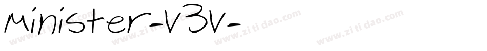 Minister-V3V字体转换
