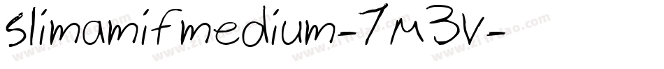 Slimamifmedium-7M3V字体转换
