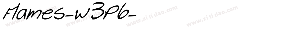 Flames-w3P6字体转换