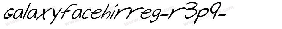 Galaxyfacehirreg-r3p9字体转换