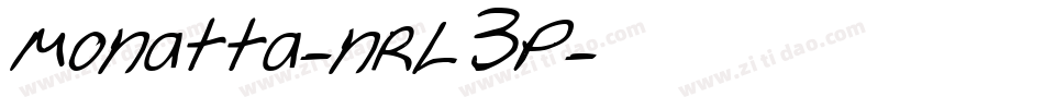 Monatta-nRL3P字体转换 Monatta-nRL3P字体转换
