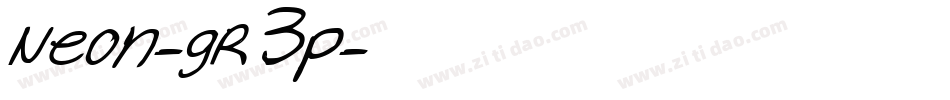 Neon-gR3p字体转换 Neon-gR3p字体转换
