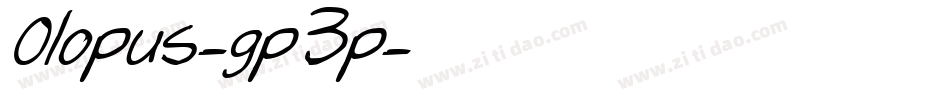 Olopus-gp3p字体转换