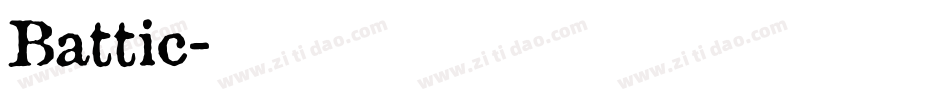 Battic字体转换