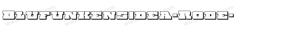 Blufunkensidea-R0de字体转换