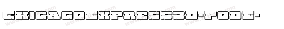 ChicagoExpress3D-P0dE字体转换