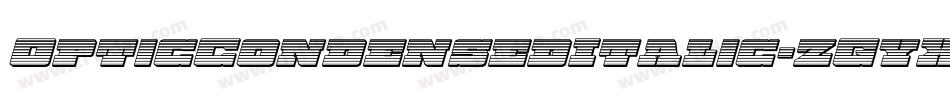 OpticCondensedItalic-zGyX字体转换