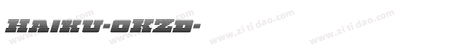 Haiku-0KZd字体转换