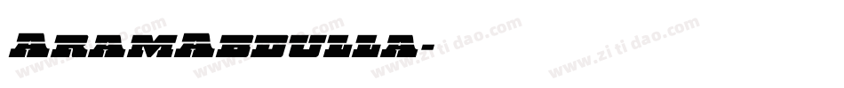 AramAbdulla字体转换