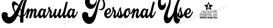 Amarula-Personal-Use-2字体转换