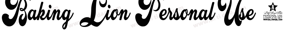 Baking-Lion-Personal-Use-2字体转换