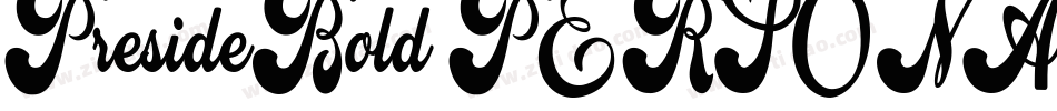 PresideBold-PERSONAL-USE-2字体转换