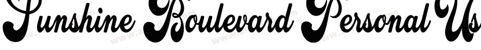 Sunshine-Boulevard-Personal-Use-2字体转换