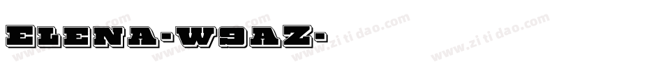 Elena-w9aZ字体转换