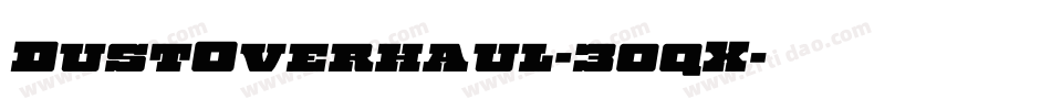 DustOverhaul-30qX字体转换