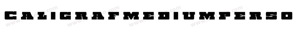 Caligrafmediumpersonaluse-ZVJ6J字体转换