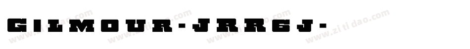 Gilmour-JRR6j字体转换
