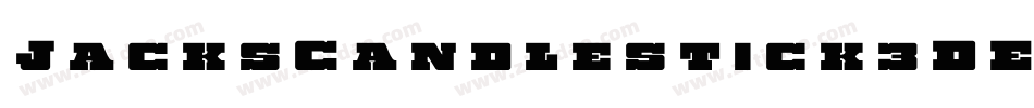 JacksCandlestick3DExpanded-om5q字体转换