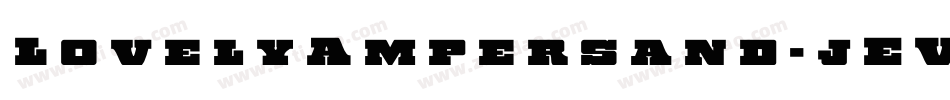 LovelyAmpersand-jEV6j字体转换